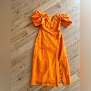 Cult Gaia Muna off the shoulder A line dress